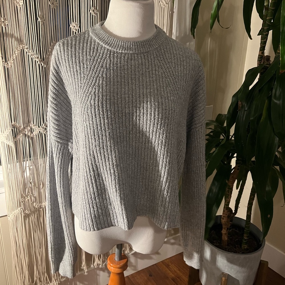 BP Gray Crop Sweater